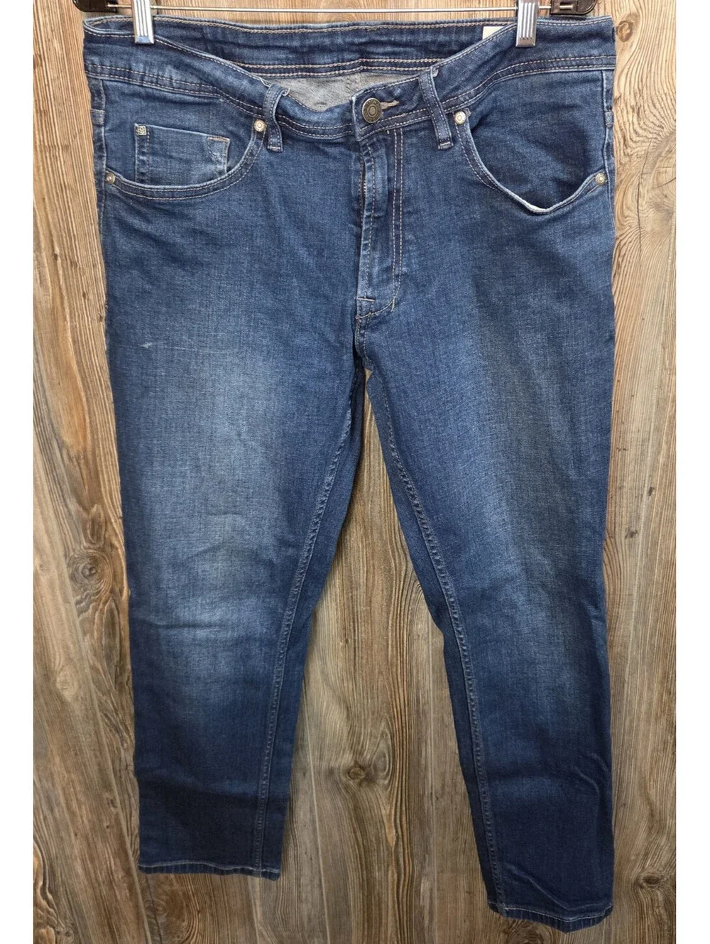 Buffalo by David Bitton Jackson Straight Stretch Denim Blue Jeans Size 34x32